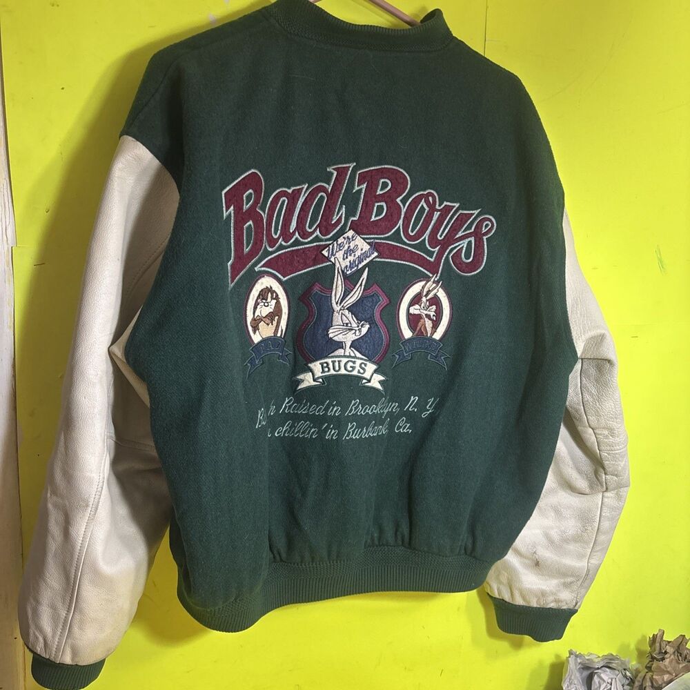 Vintage 1990’s ACME Looney Tunes Bad Boys Warner Bros. Varsity Jacket Size L